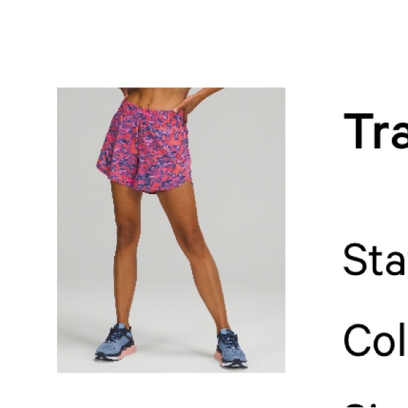 Lululemon Track That Mid-Rise Lined Short 5" - Picture 3 of 3